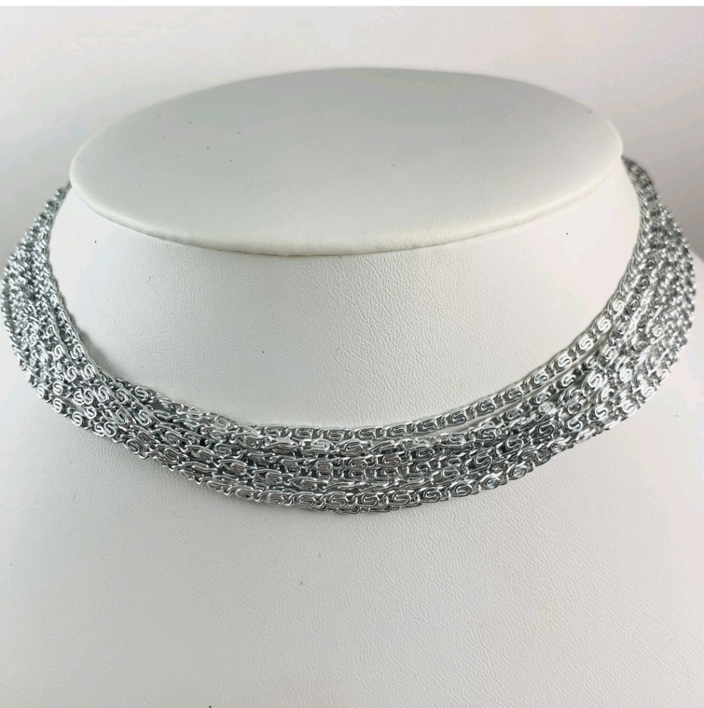 1960s Vintage Signed Sarah Coventry Silvertone Necklace
